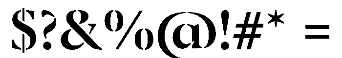 Klod Medium Font OTHER CHARS