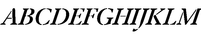 Klod MediumItalic Font UPPERCASE