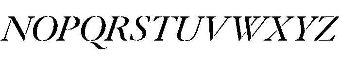Klod RegularItalic Font UPPERCASE