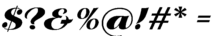Klauss Kursiv Regular Font OTHER CHARS