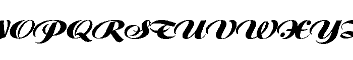 Klauss Kursiv Regular Font UPPERCASE