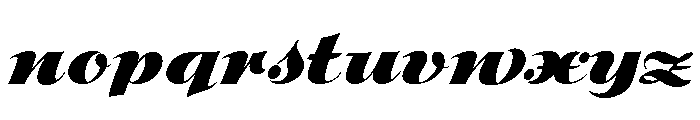 Klauss Kursiv Regular Font LOWERCASE