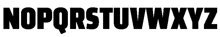 Klavika Black Condensed Font UPPERCASE