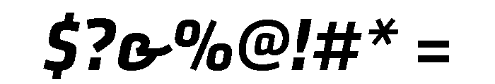 Klavika Bold Italic Font OTHER CHARS