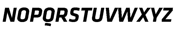 Klavika Bold Italic Font UPPERCASE