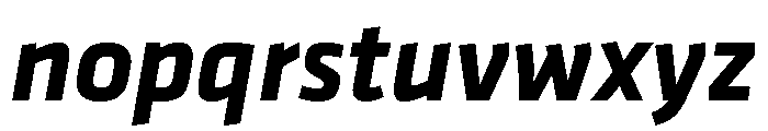 Klavika Bold Italic Font LOWERCASE