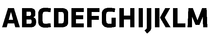 Klavika Bold Font UPPERCASE