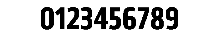 Klavika Condensed Bold Font OTHER CHARS