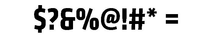 Klavika Condensed Bold Font OTHER CHARS