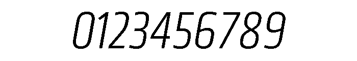 Klavika Condensed Light Italic Font OTHER CHARS