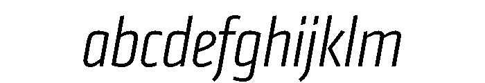 Klavika Condensed Light Italic FONT