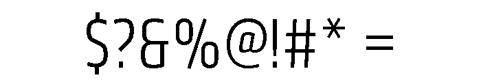 Klavika Condensed Light Font OTHER CHARS