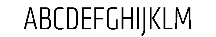 Klavika Condensed Light Font UPPERCASE