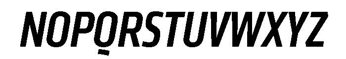 Klavika Condensed Medium Italic Font UPPERCASE