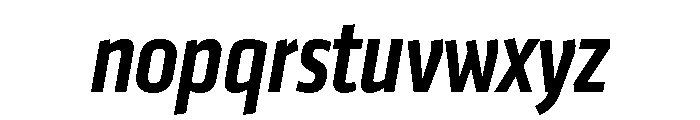 Klavika Condensed Medium Italic Font LOWERCASE