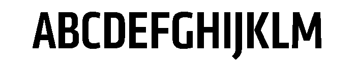 Klavika Condensed Medium Font UPPERCASE