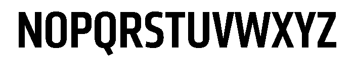 Klavika Condensed Medium Font UPPERCASE