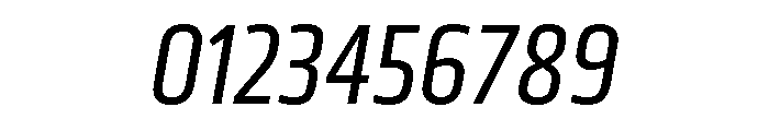 Klavika Condensed Regular Italic Font OTHER CHARS
