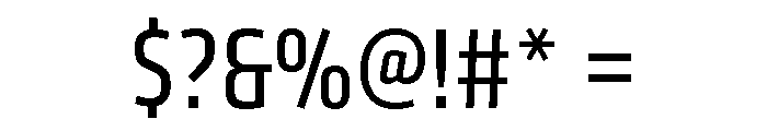 Klavika Condensed Regular Font OTHER CHARS