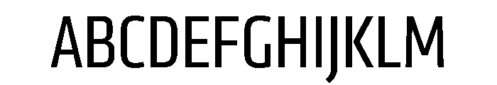 Klavika Condensed Regular Font UPPERCASE