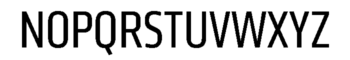 Klavika Condensed Regular Font UPPERCASE