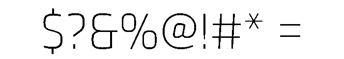 Klavika Extra Light Font OTHER CHARS