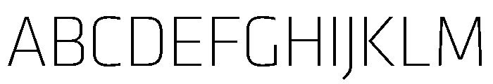 Klavika Extra Light Font UPPERCASE