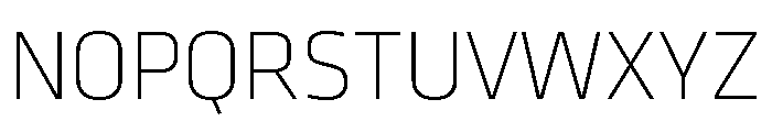 Klavika Extra Light Font UPPERCASE