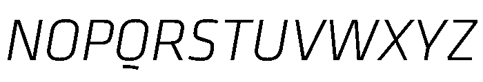 Klavika Light Italic Font UPPERCASE