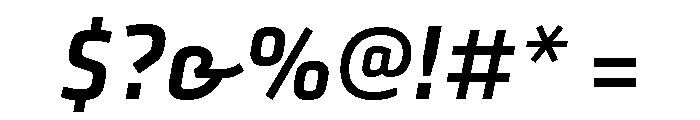 Klavika Medium Italic Font OTHER CHARS