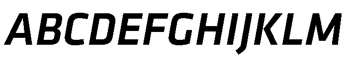 Klavika Medium Italic Font UPPERCASE