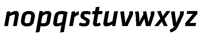 Klavika Medium Italic Font LOWERCASE