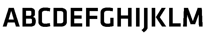 Klavika Medium Font UPPERCASE