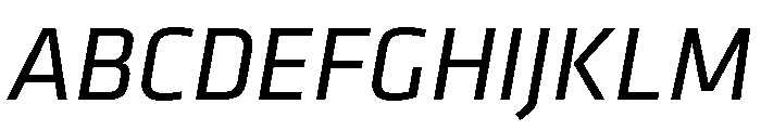 Klavika Regular Italic Font UPPERCASE
