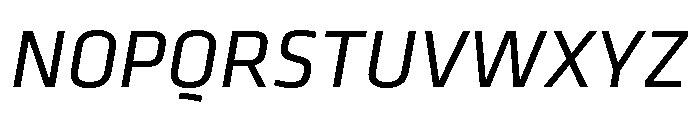 Klavika Regular Italic Font UPPERCASE