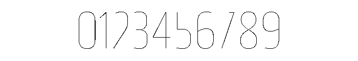 Klavika Thin Condensed Font OTHER CHARS