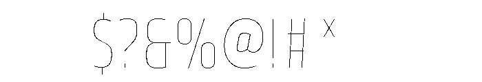 Klavika Thin Condensed Font OTHER CHARS