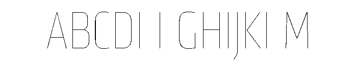 Klavika Thin Condensed Font UPPERCASE