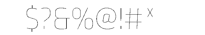 Klavika Thin Font OTHER CHARS
