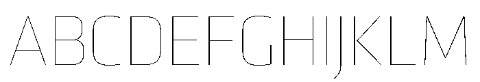 Klavika Thin Font UPPERCASE