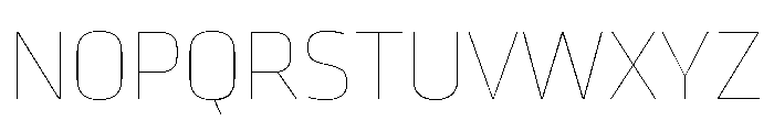 Klavika Thin Font UPPERCASE