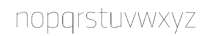 Klavika Thin Font LOWERCASE