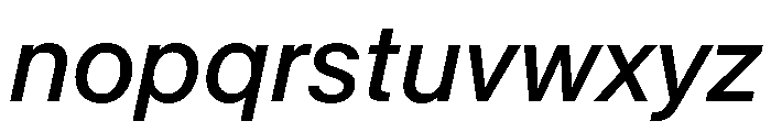 KMRMelangeGrotesk BkIt Font LOWERCASE