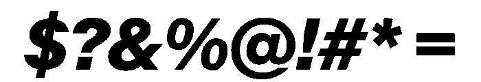 KMRMelangeGrotesk BlackItalic Instance Font OTHER CHARS