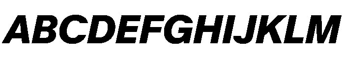 KMRMelangeGrotesk BlackItalic Instance Font UPPERCASE