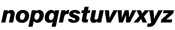 KMRMelangeGrotesk BlackItalic Instance Font LOWERCASE