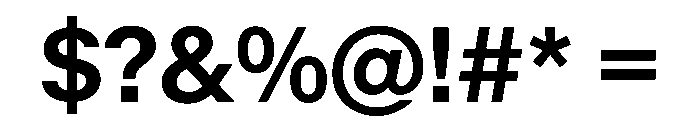 KMRMelangeGrotesk Bold Instance Font OTHER CHARS