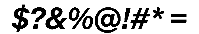 KMRMelangeGrotesk BoldItalic Instance Font OTHER CHARS