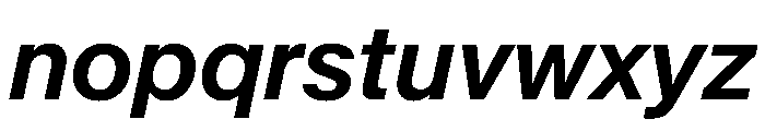 KMRMelangeGrotesk BoldItalic Instance Font LOWERCASE