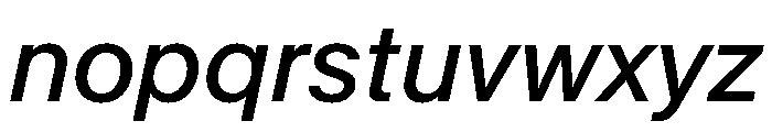KMRMelangeGrotesk BookItalic Instance Font LOWERCASE